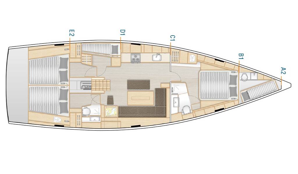 Hanse 508 Charlabelle - OW